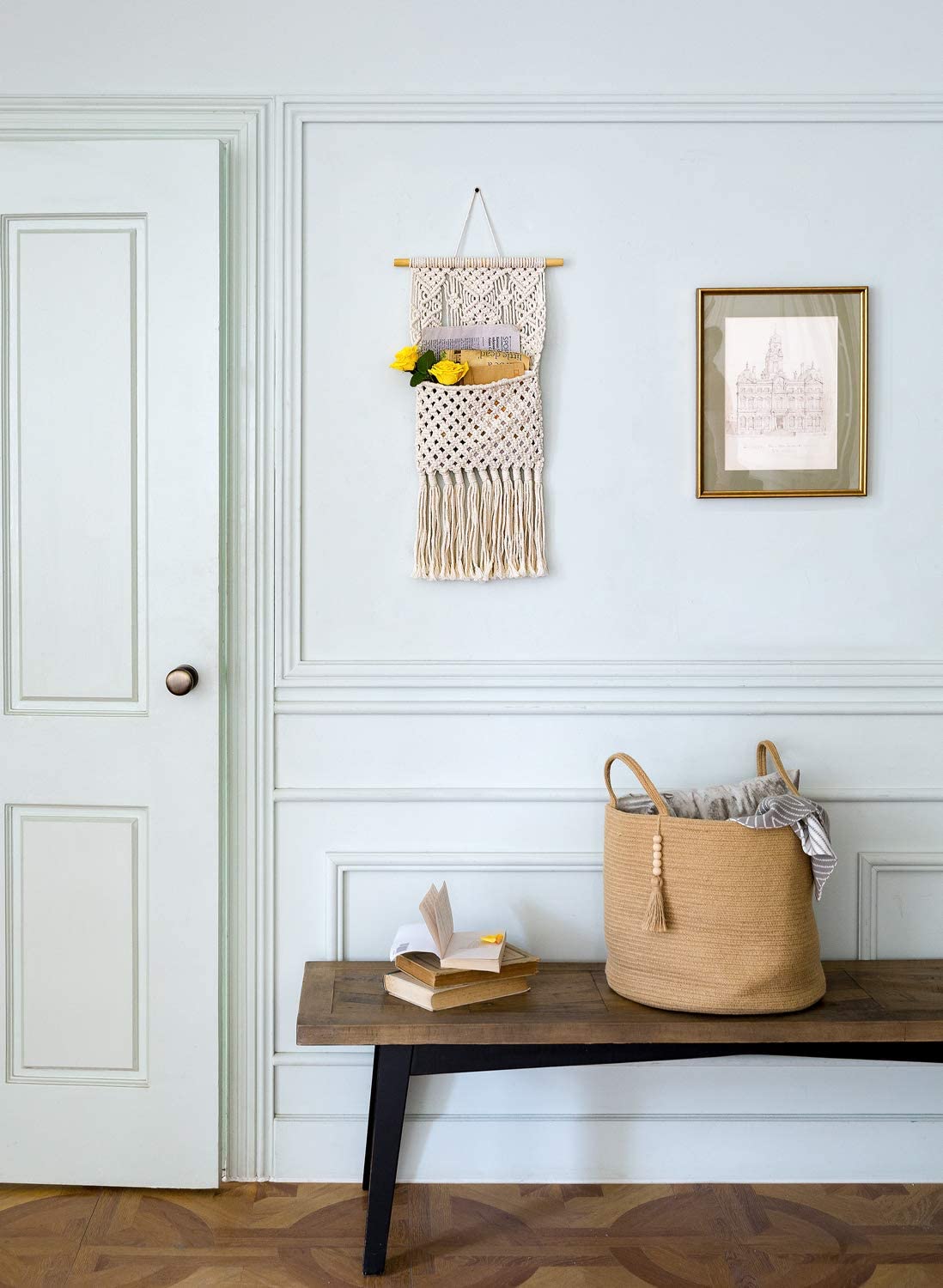 Wall Hanging Macrame Storage Organizer - Leechoo